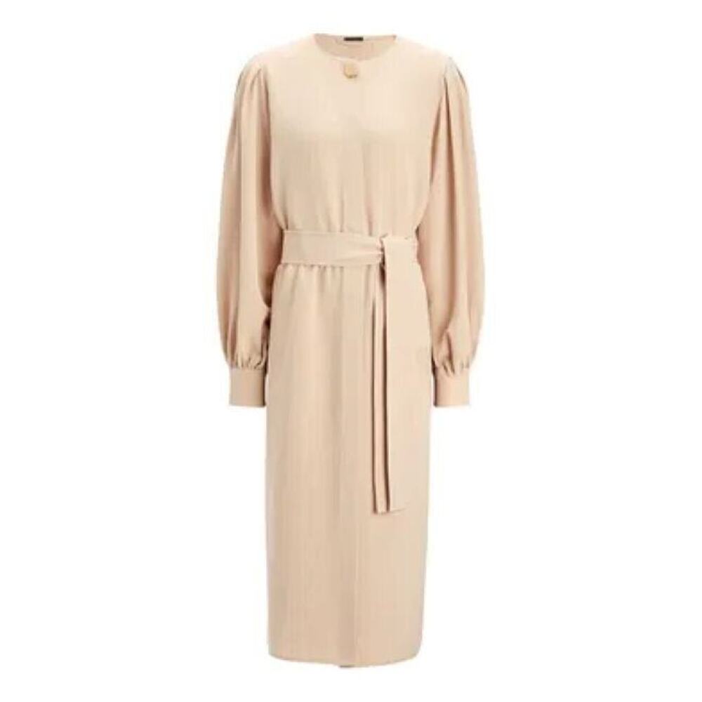 Joseph Matt Silk Nola Dress Sz 38 EUR 8 US Midi Concealed Buttons Silk Aesthetic